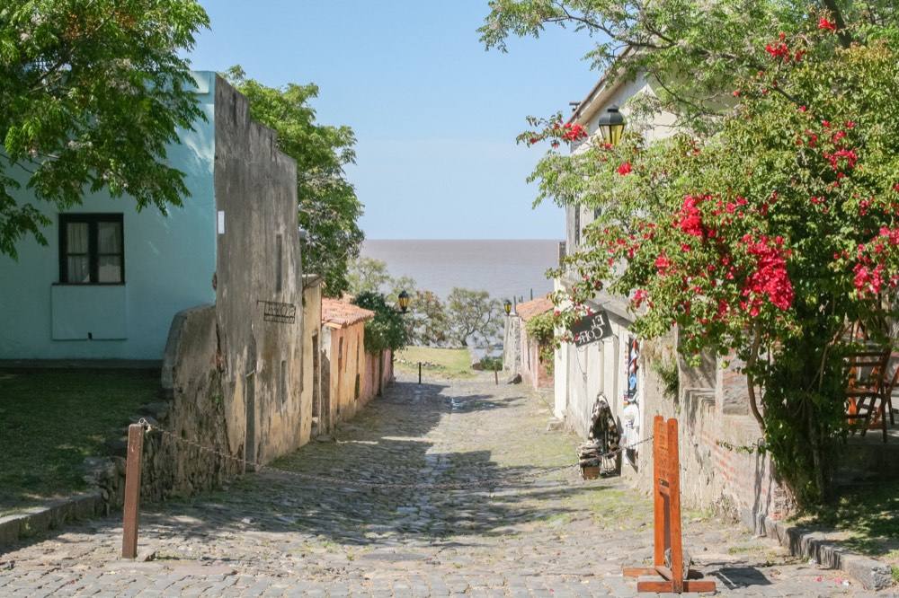 Cobblestone old town, Colonia del Sacramento, Uruguay